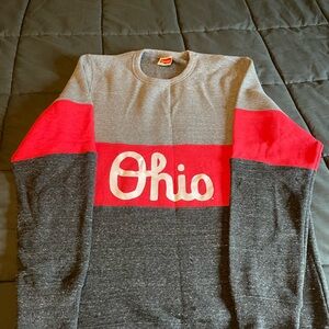 Homage Script Ohio State Crew Sweatshirt Size Large